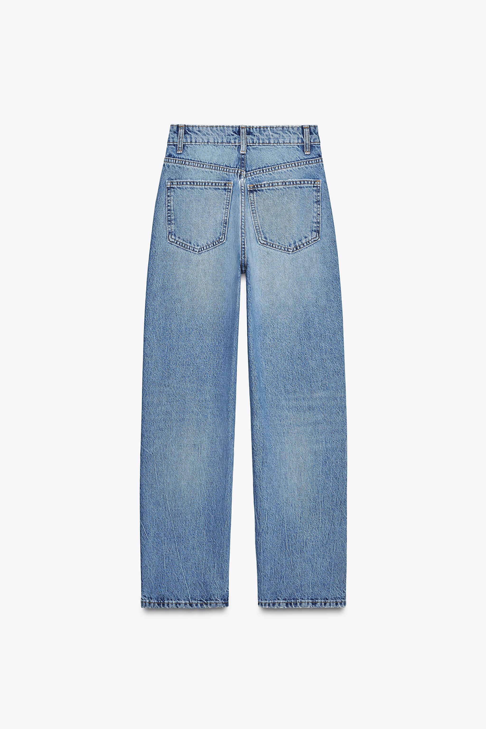 HIGH-WAISTED TRF MOM FIT JEANS